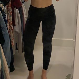 Camo SoulCycle x LuLuLemon leggings